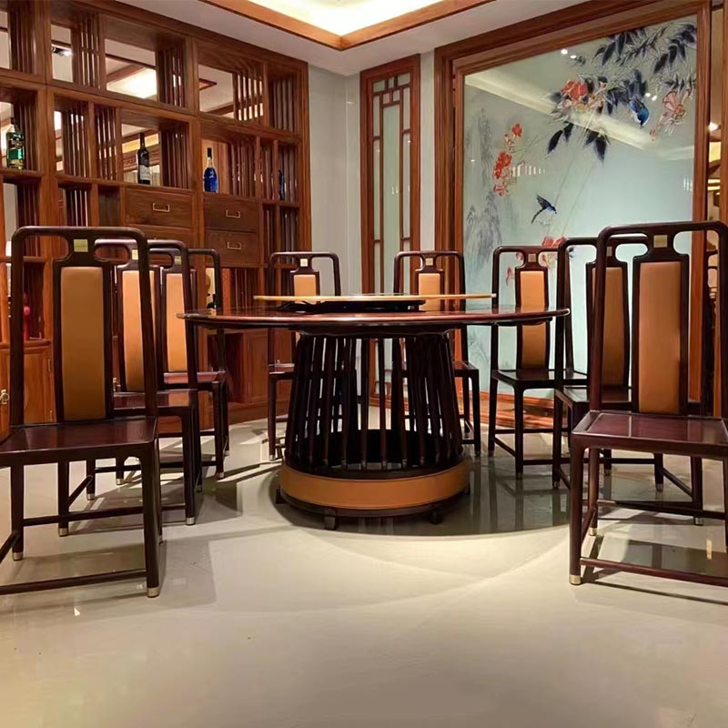 New Cina Gaya Rosewood Round Tabel Dining