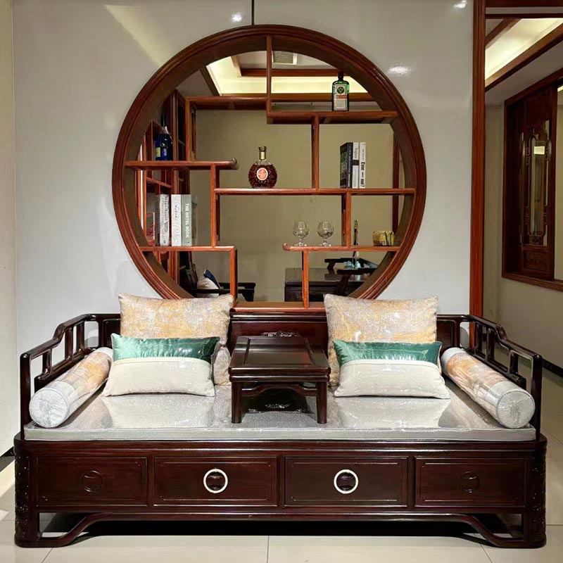 Bed Kayu Solid Gaya Cina Anyar